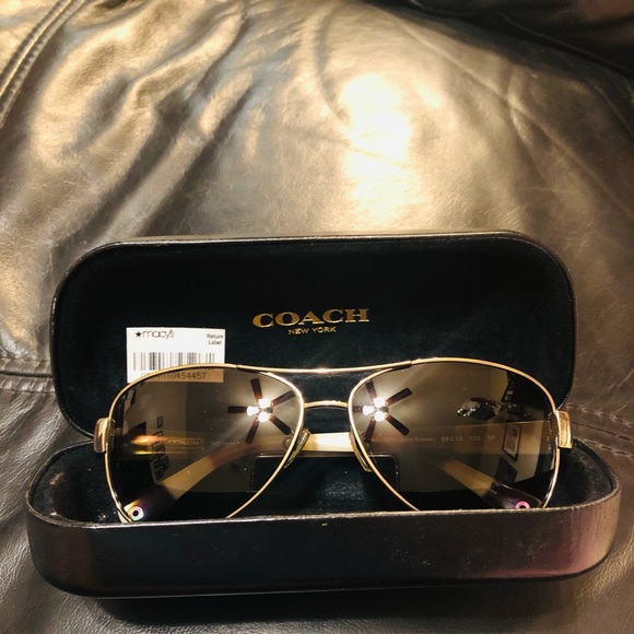 Coach Accessories - Coach Aviator Glasses Kristina Polarized HC 7003 🕶